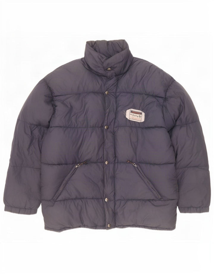 Vintage polstret herrejakke UK 44 2XL Navy Blue