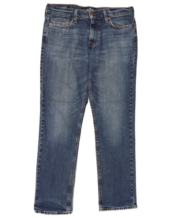 Hollister Mens Slim Jeans W30 L30 Blue Cotton