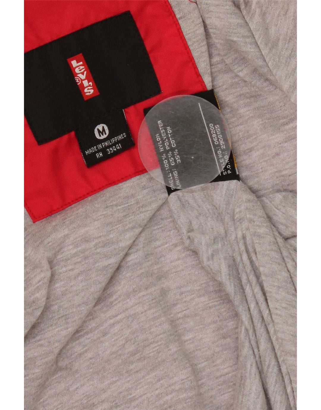 Levi's Bomber Jacket UK 38 Medium Rød Nylon
