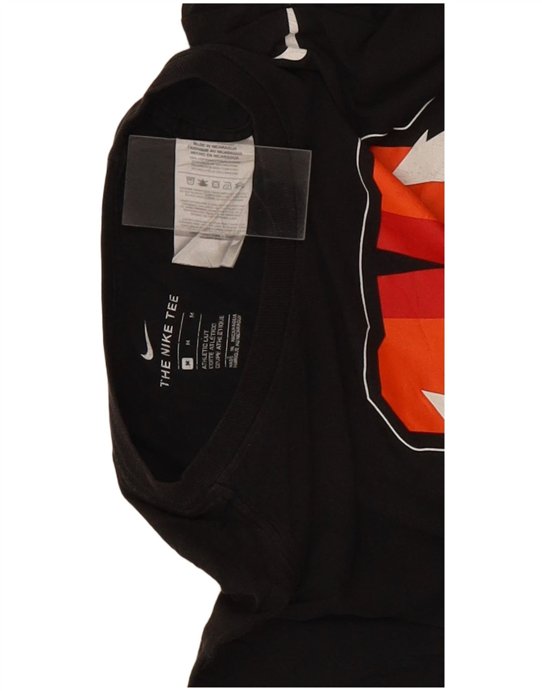 Nike Herre Tiger Woods Grafisk T-shirt Top Medium Sort Bomuld