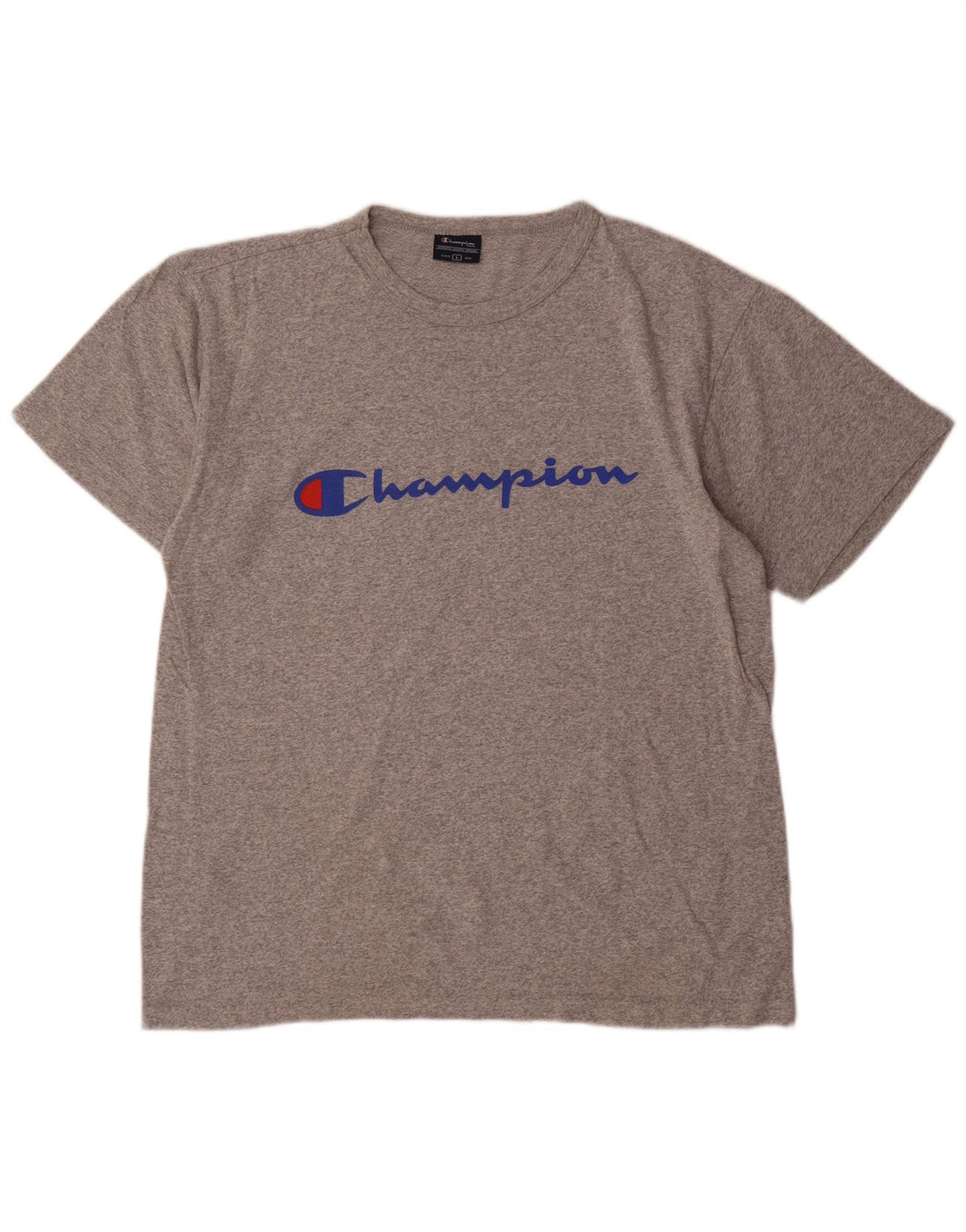 Champion Herre Grafisk T-Shirt Top Stor Grå Flecked