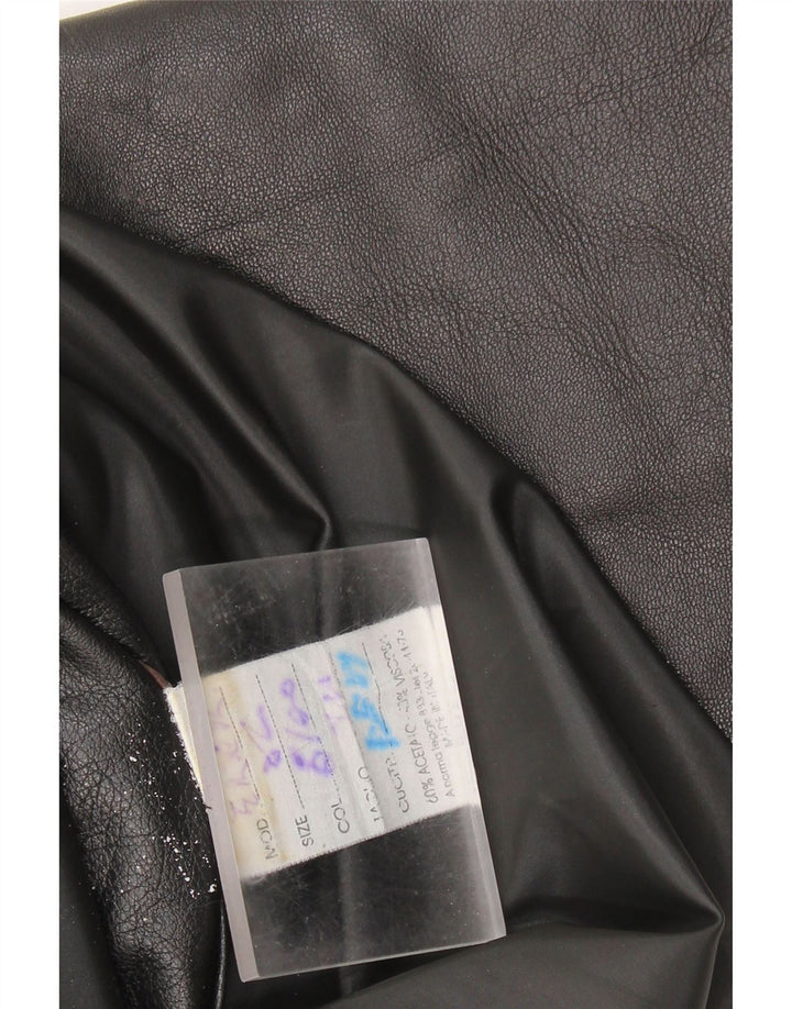 VINTAGE Herre Læderjakke UK 42 XL Sort Læder