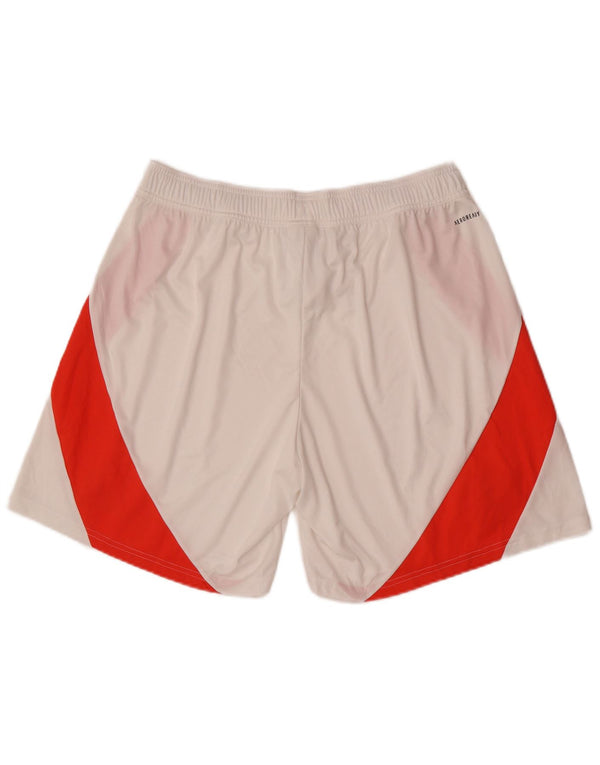 Adidas Herre Manchester United Sports Shorts XL Hvid Colourblock Polyester