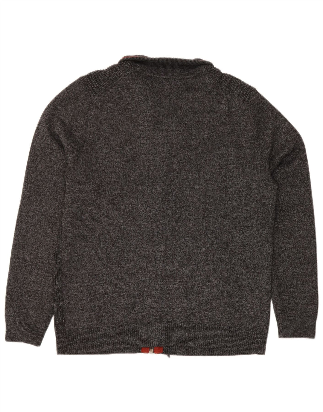 TED BAKER Herre cardigan sweater str. 4 Large Grå polyester