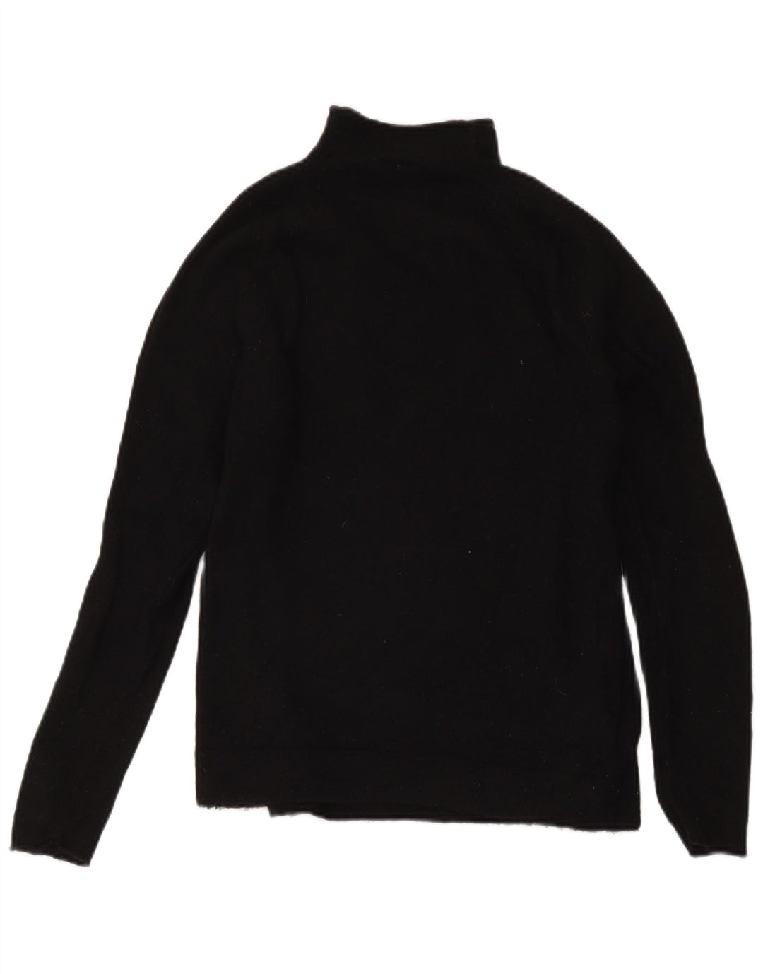 Gap Dame Turtle Neck Jumper Sweater UK 10 Small Black Merino Wool