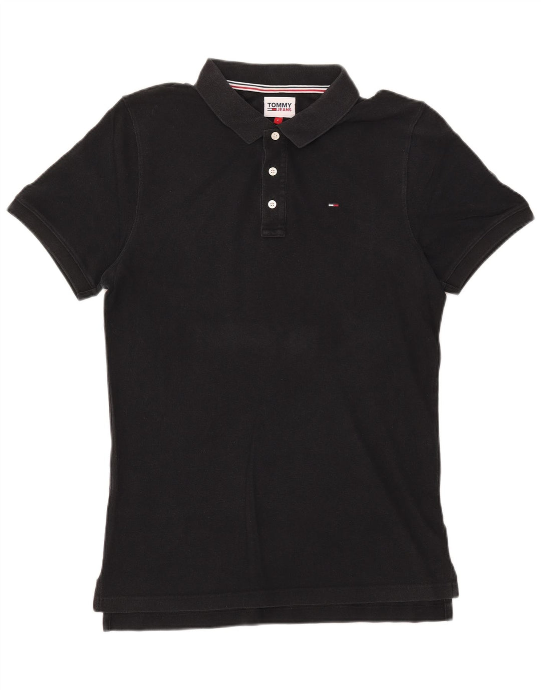 TOMMY HILFIGER Poloshirt til mænd Stor sort bomuld