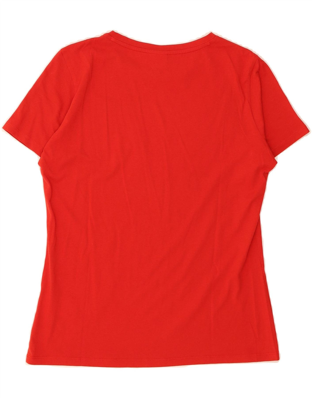 HUGO BOSS Womens Graphic T-Shirt Top UK 12 Medium Red Cotton Vintage Hugo Boss and Second-Hand Hugo Boss from Messina Hembry 