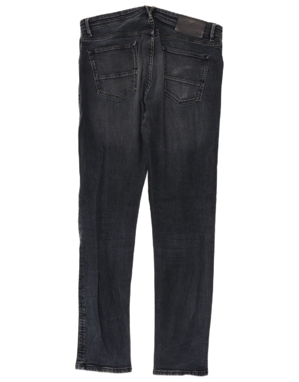 Massimo Dutti Herre Slim Jeans EU 42 Large W32 L32 Marineblå Bomuld