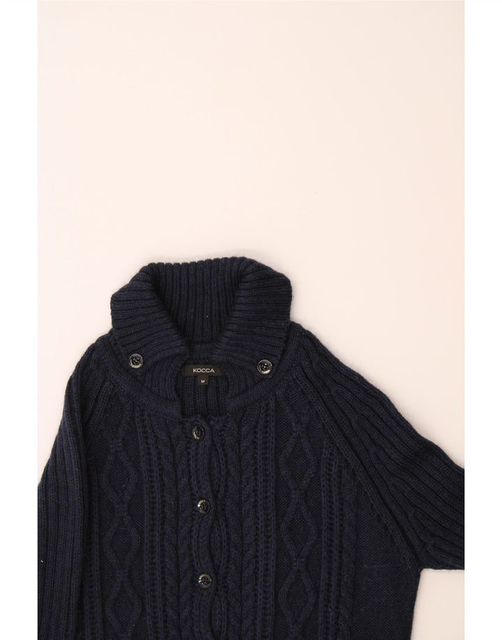 KOCCA Womens Cardigan Sweater UK 12 Medium Navy Blue Polyacrylic Vintage KOCCA and Second-Hand KOCCA from Messina Hembry 