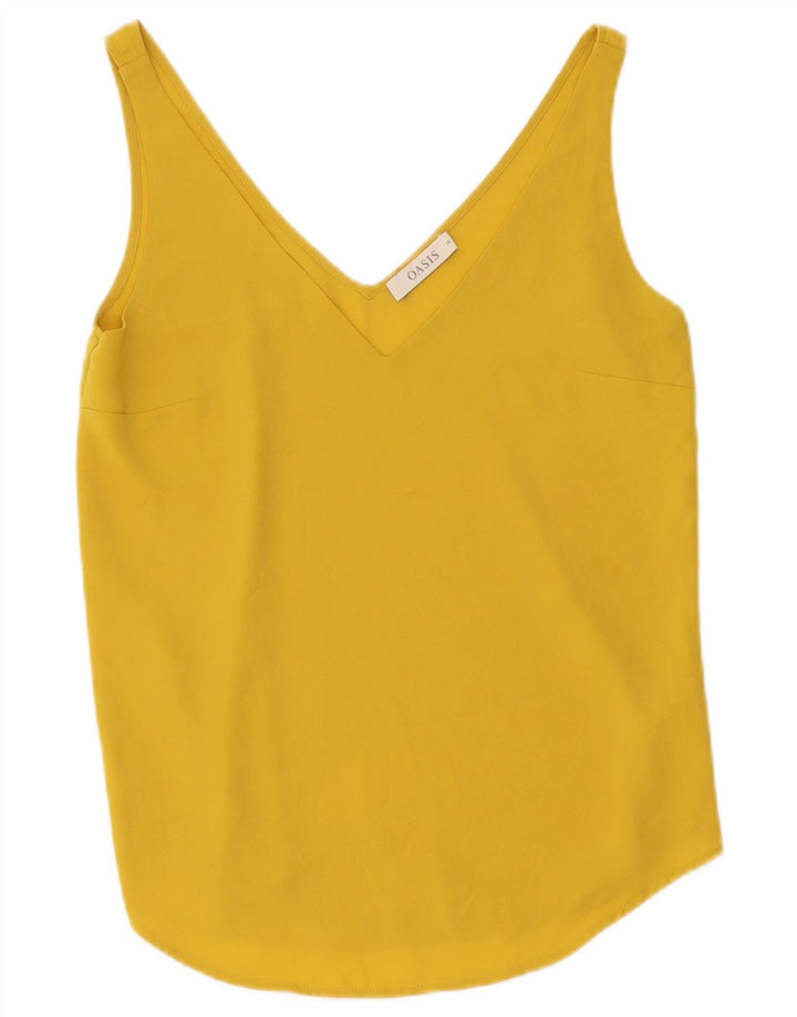 Oasis Dame Cami Top UK 10 Lille Gul Polyester