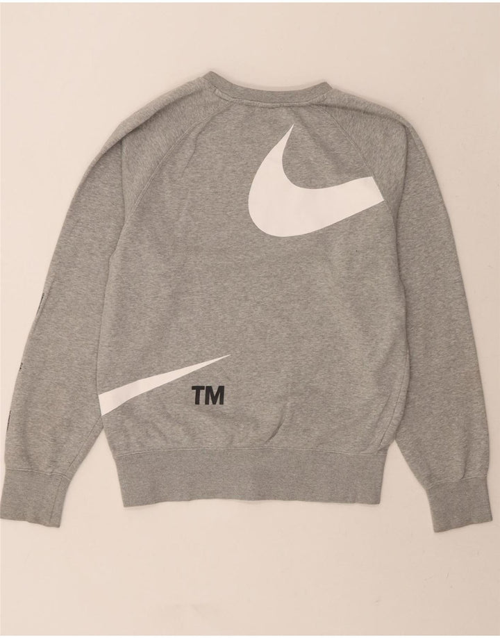 NIKE Mens Graphic Sweatshirt Jumper Small Grey Cotton Vintage Nike and Second-Hand Nike from Messina Hembry 