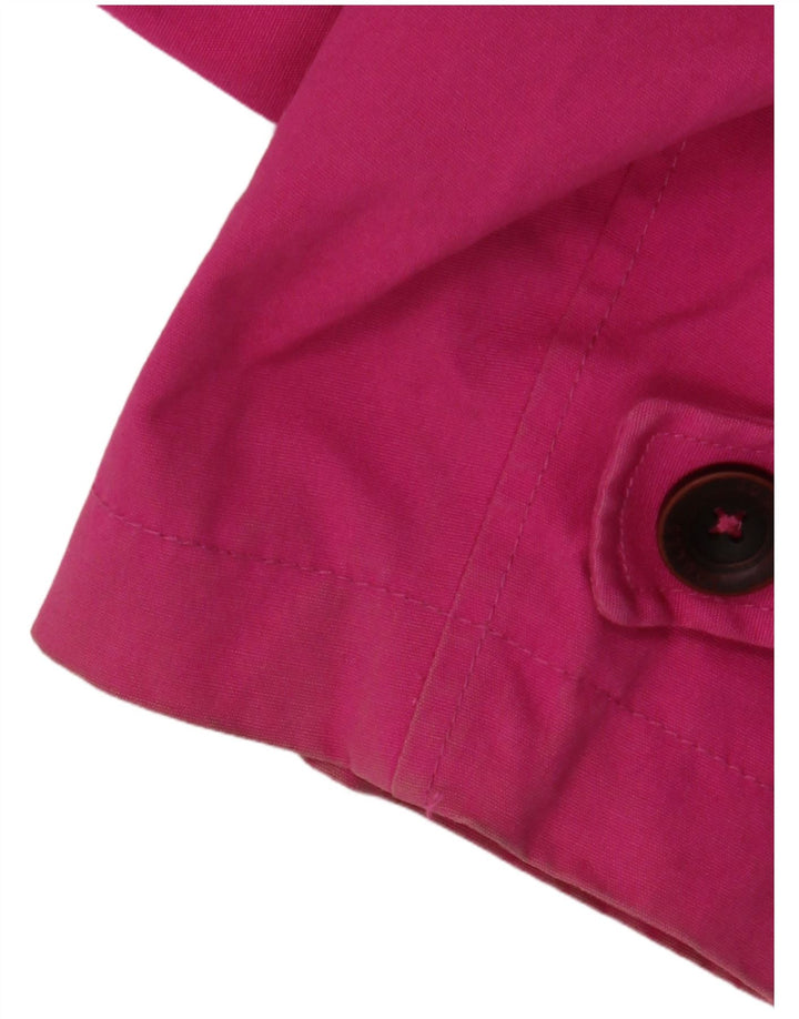 JOULES Regnjakke med hætte til kvinder UK 18 XL Pink Bomuld