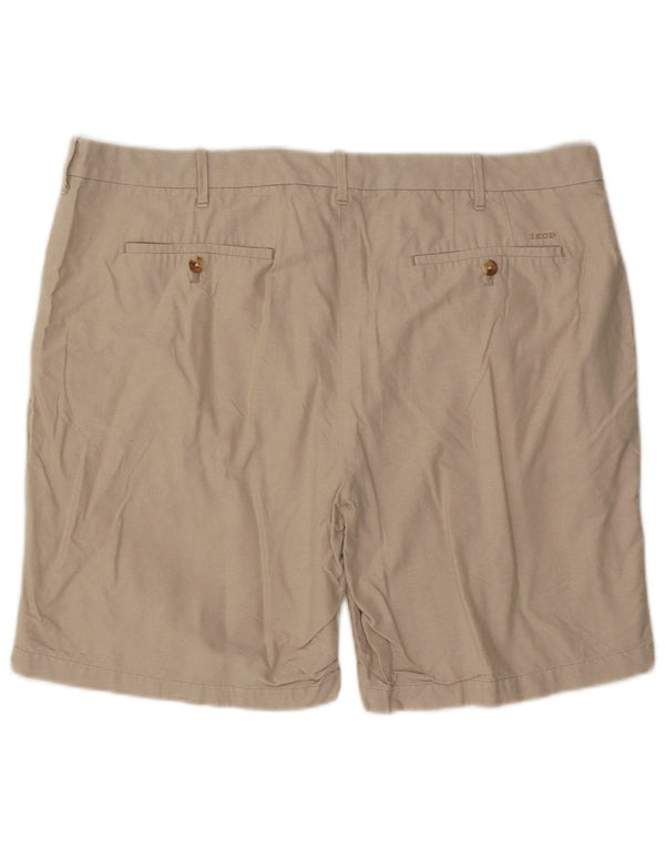Izod Herre Chino Shorts W42 2XL Beige Bomuld
