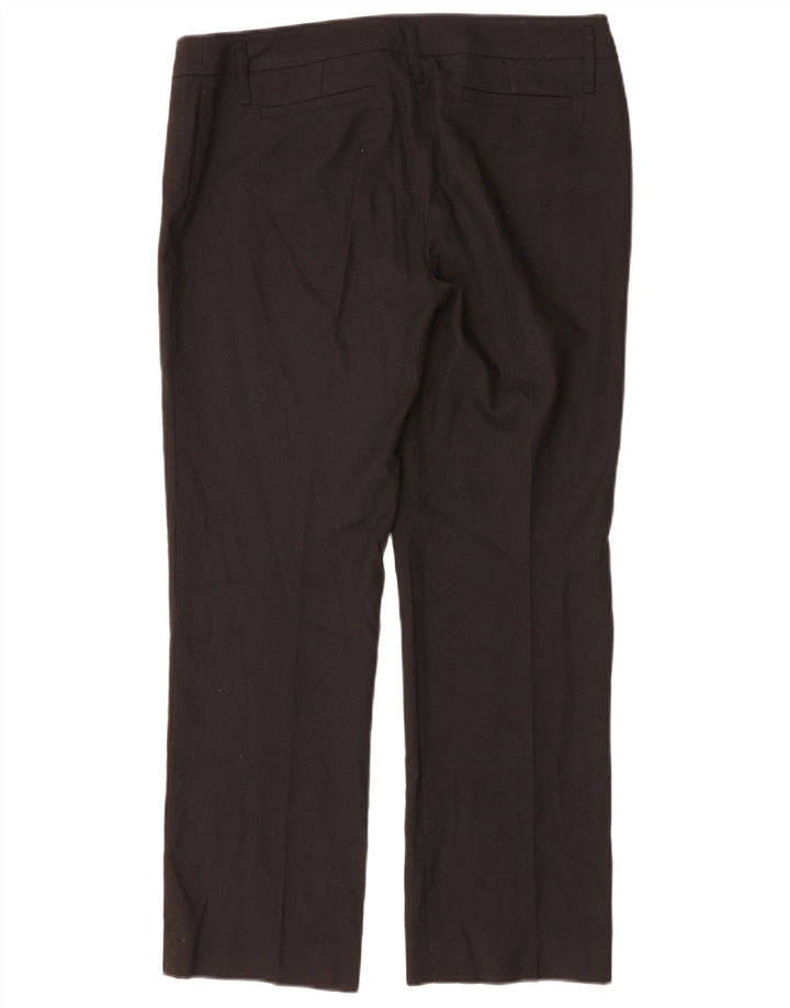 MARELLA Lige jakkesæt til kvinder bukser UK 14 Large W34 L28 Sort polyester