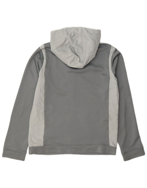 Nike hættetrøje med lynlås til drenge 13-14 år XL Grå Colourblock Polyester