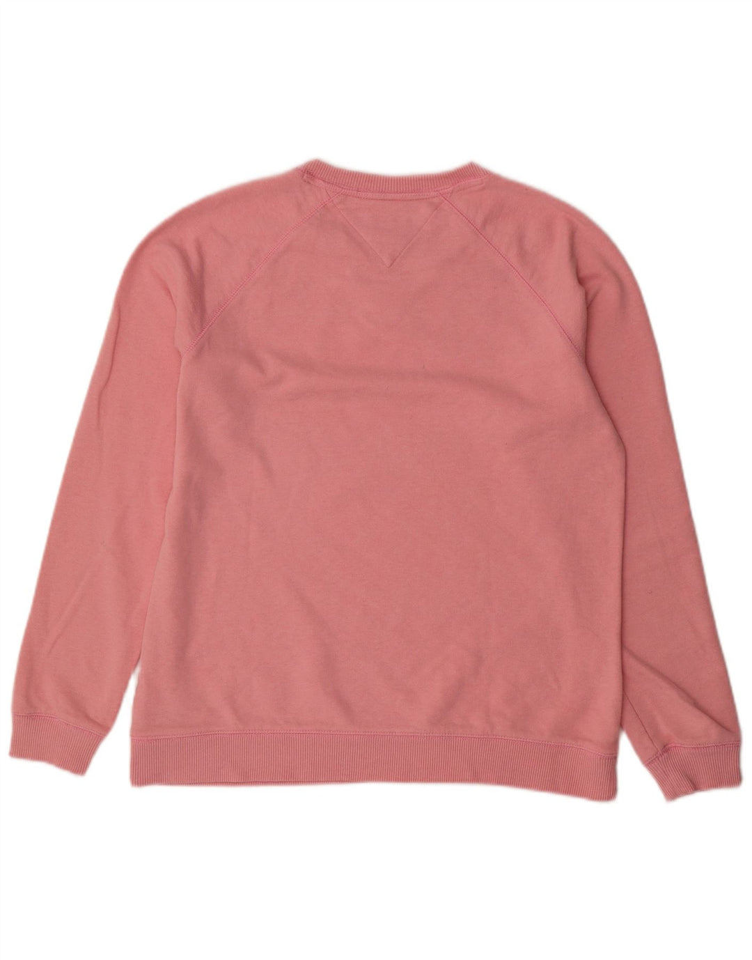 Tommy Hilfiger Dame Oversized Sweatshirt Jumper UK 10 Small Pink Bomuld