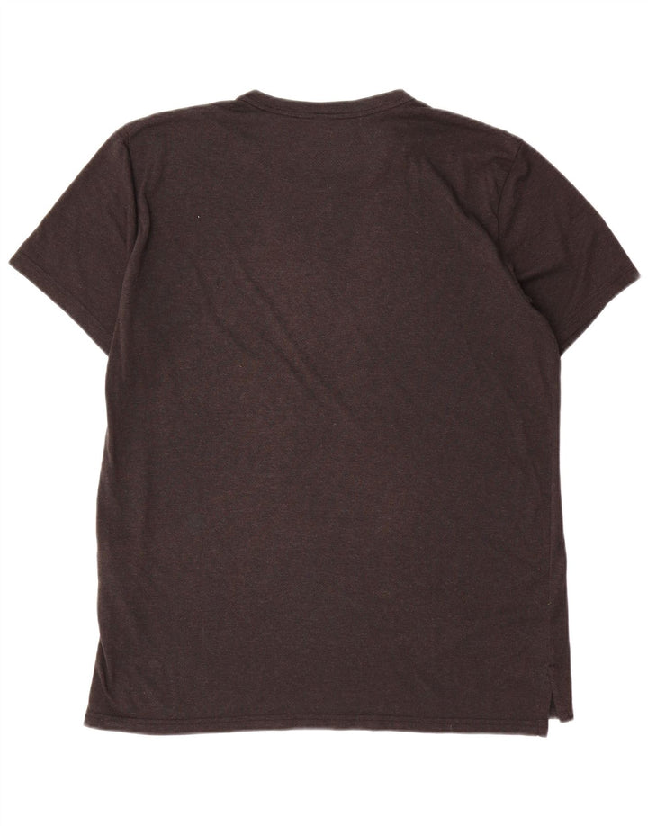 Nike Herre Dri Fit Grafisk T-Shirt Top Stor Grå Polyester