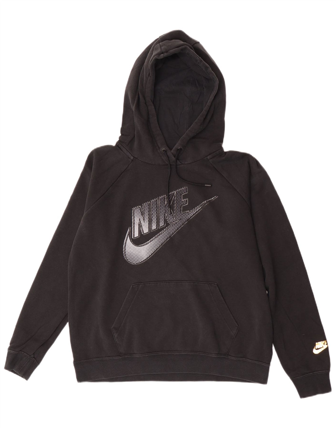 Nike grafisk hættetrøje til mænd mellem sort bomuld