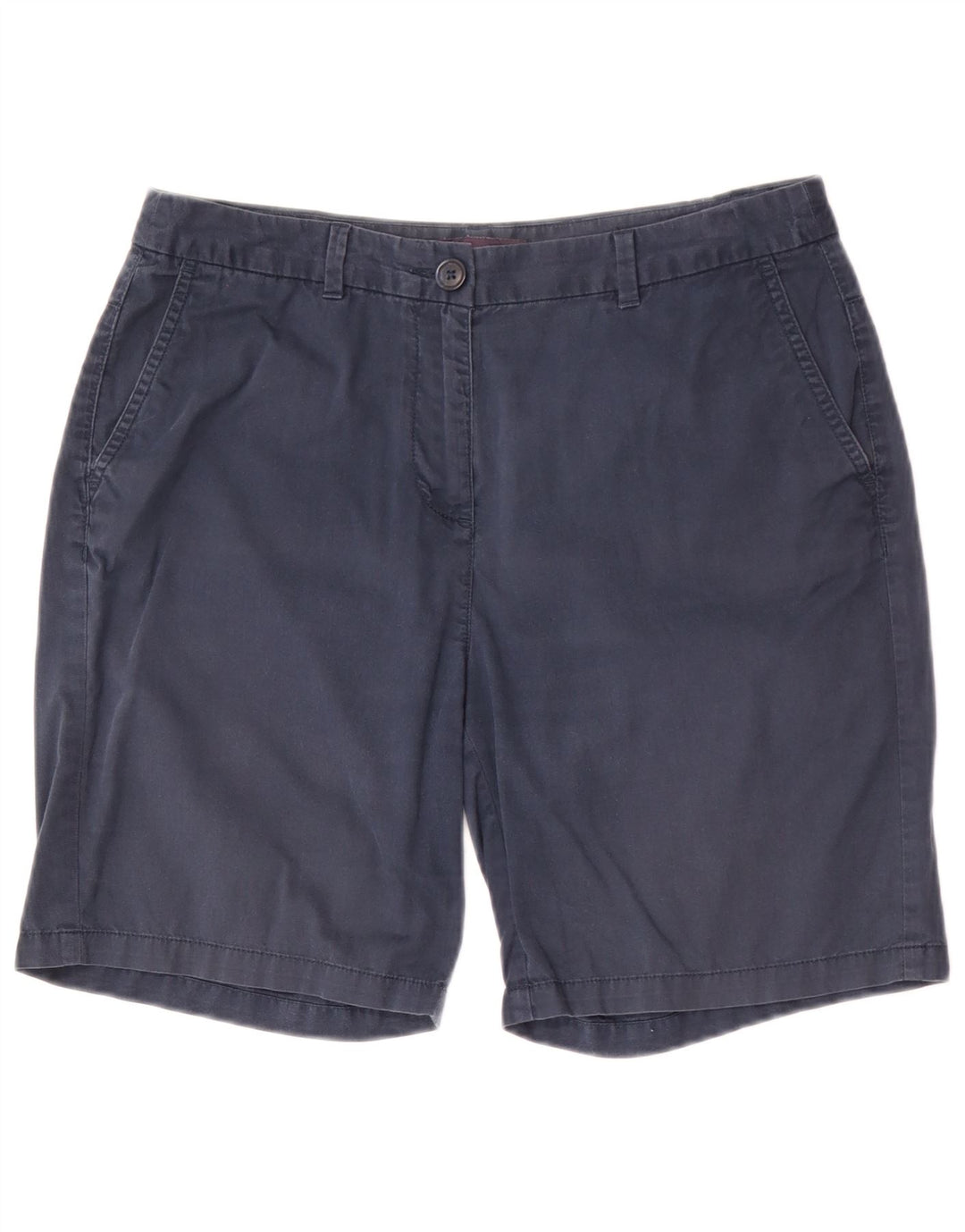 Marks & Spencer Chino Shorts til kvinder UK 12 Medium W30 Marineblå Bomuld