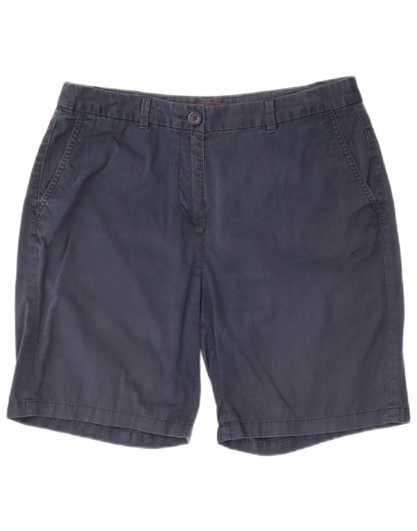 Marks & Spencer Chino Shorts til kvinder UK 12 Medium W30 Marineblå Bomuld