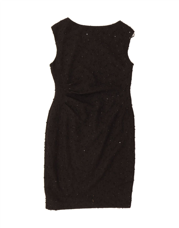 PHASE EIGHT Womens Sleeveless Bodycon Dress UK 14 Medium Black Polyester Vintage Phase Eight and Second-Hand Phase Eight from Messina Hembry 