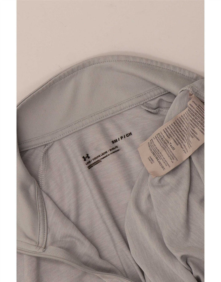 Under Armour Herre lynlås-top Langærmet lille grå polyester