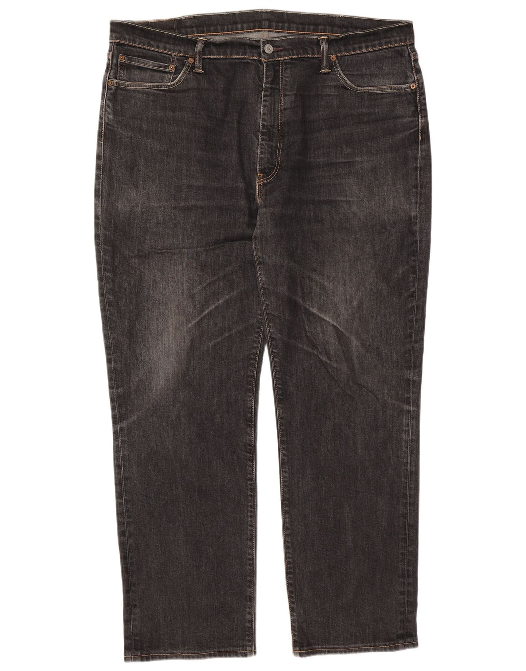 Levi's Herre 541 tilspidsede jeans W42 L31 sort bomuld