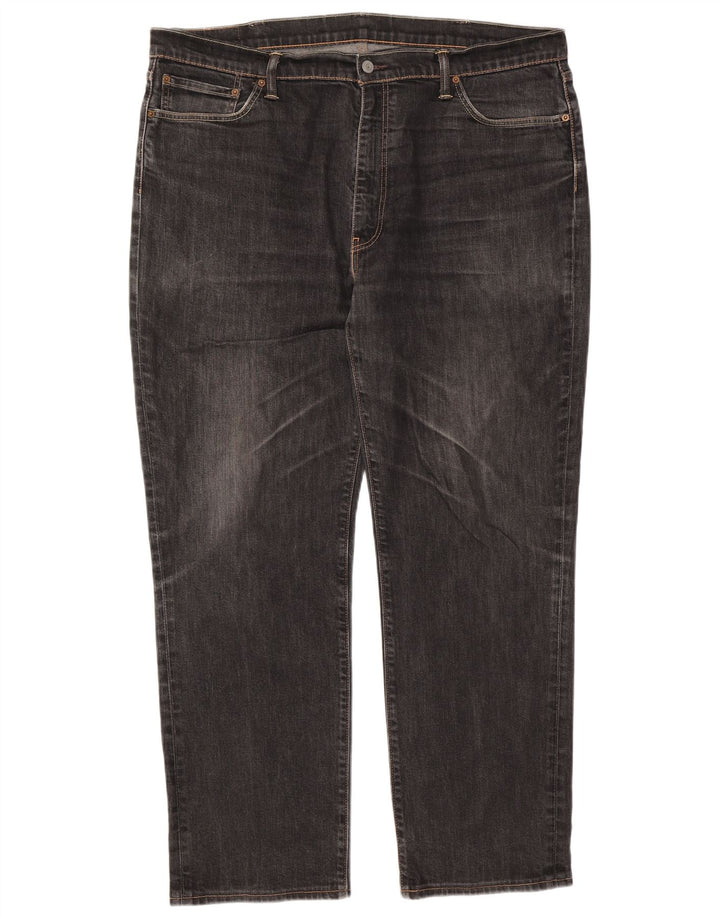 Levi's Herre 541 tilspidsede jeans W42 L31 sort bomuld
