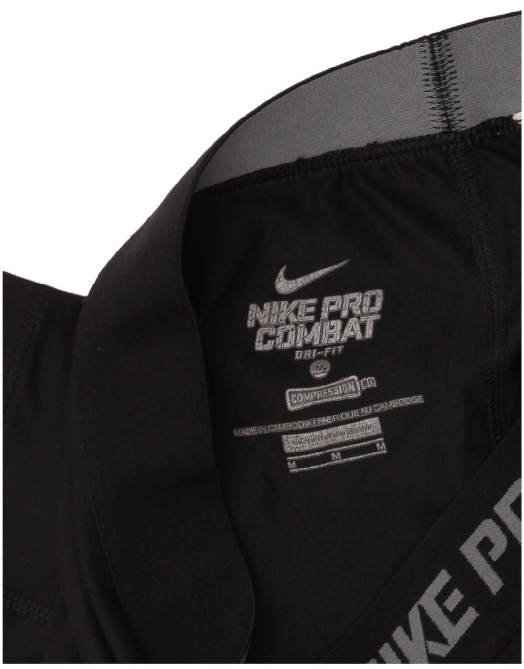 Nike Dame Dri Fit Grafiske Capri Leggings UK 12 Medium Sort