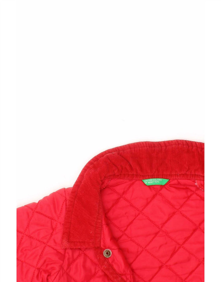 Benetton Baby Boys Quiltet jakke 6-9 måneder Rød polyamid