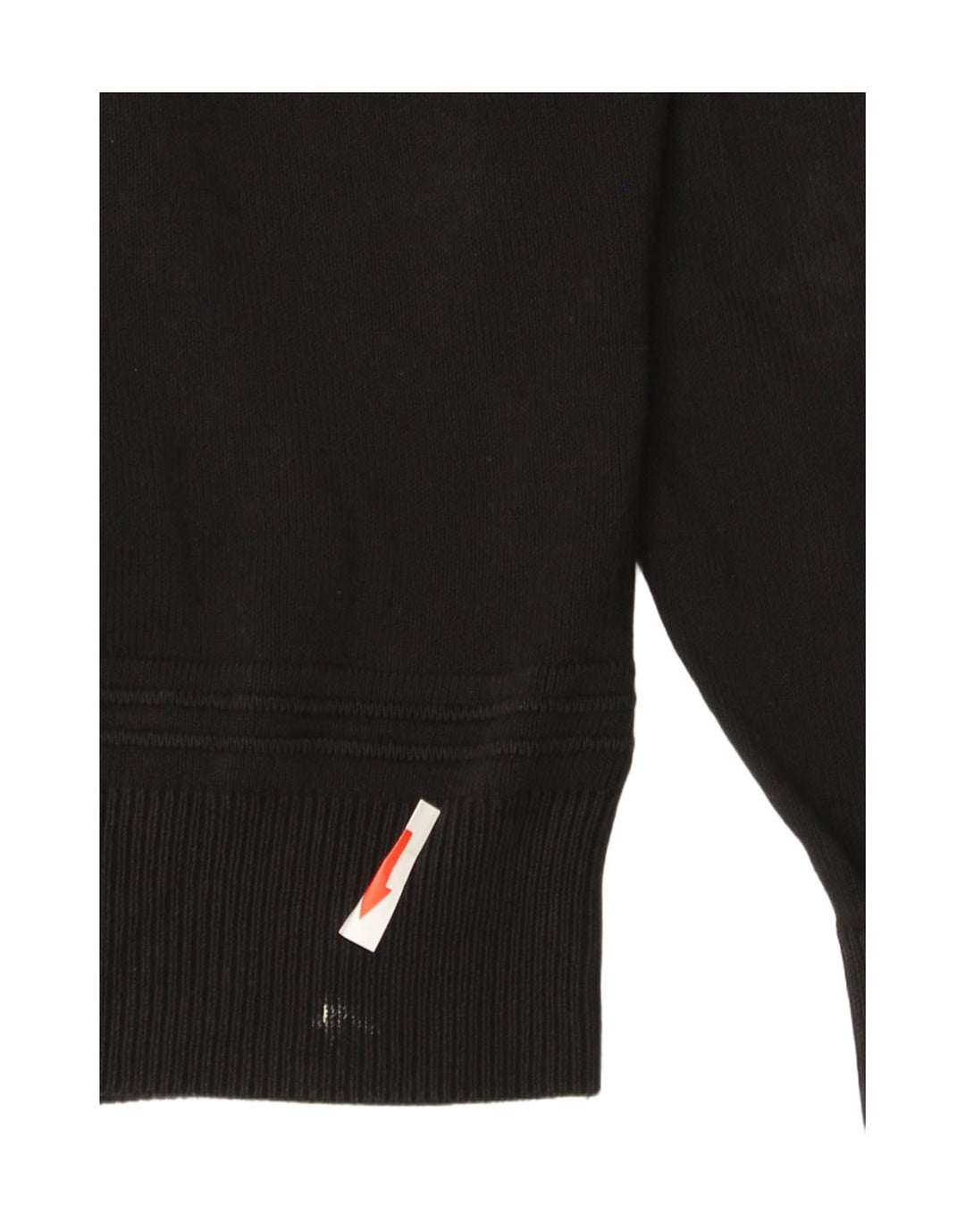 Zara Herre Cardigan Sweater Stor Sort Bomuld