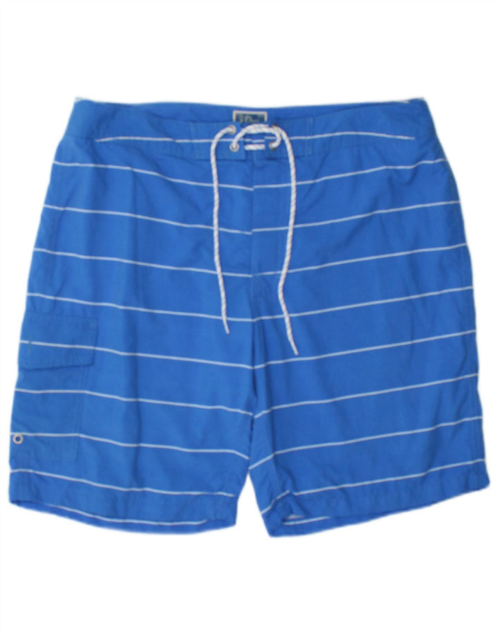 J. Crew Badeshorts til mænd mellemblå stribet