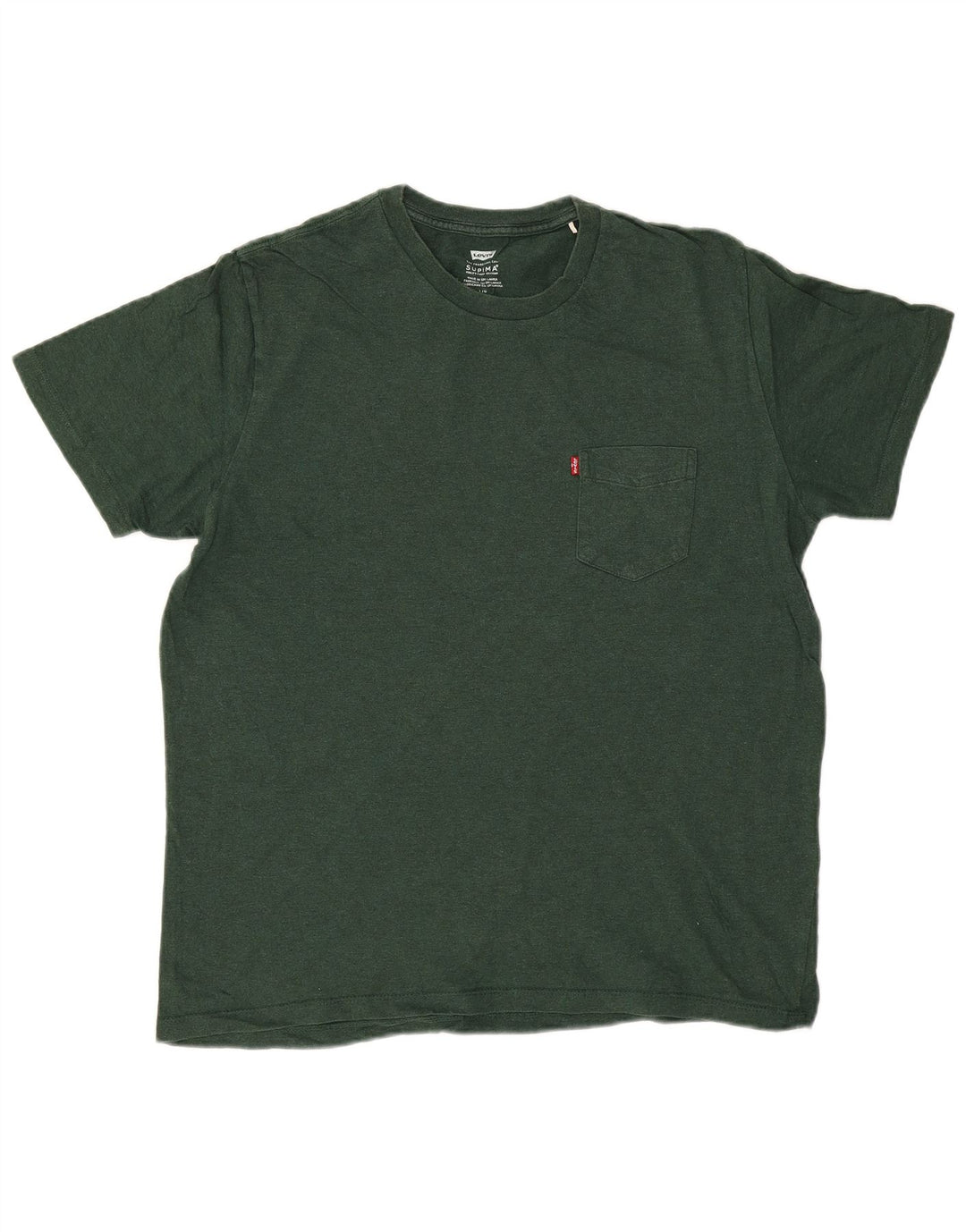 Levi's Herre T-Shirt Top Stor Grøn