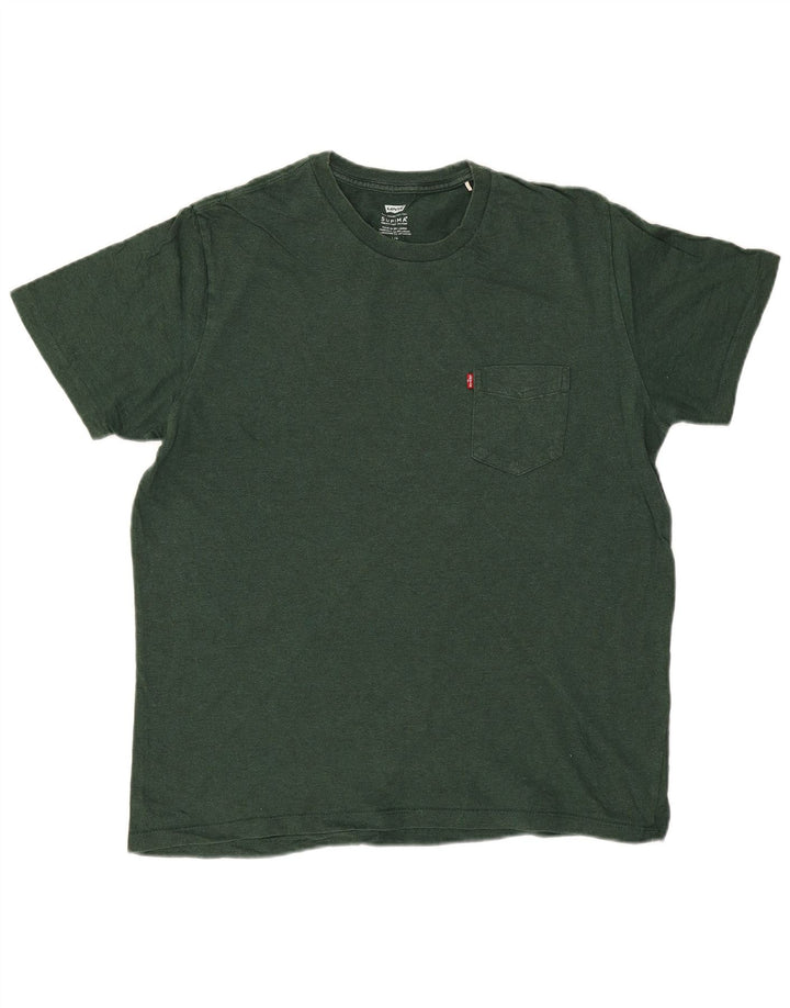 Levi's Herre T-Shirt Top Stor Grøn