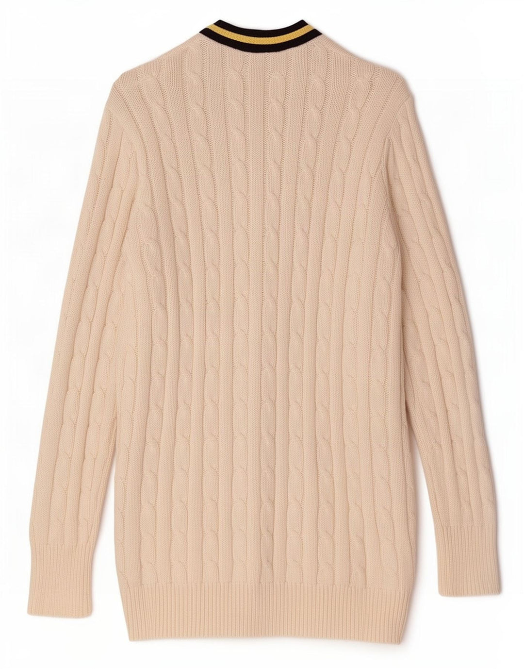 Ralph Lauren Dame Cardigan Sweater UK 14 Medium White Bomuld