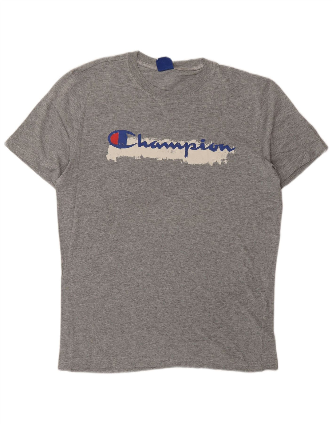 CHAMPION Grafisk T-shirt til mænd, stor grå flækket