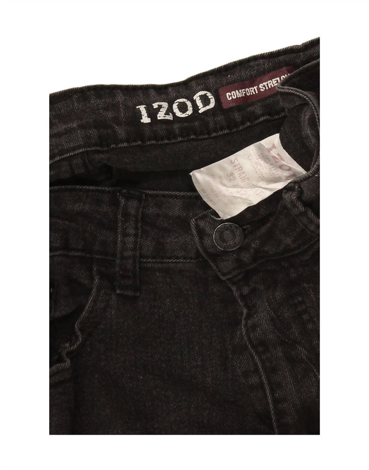 Izod Dame Stretch Straight Jeans W32 L32 Grå Bomuld