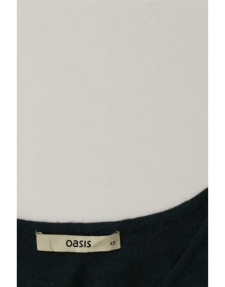 Oasis Womens Oversized A-Line Kjole UK 6 XS Grøn