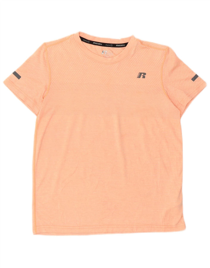 Russell Athletic Boys T-Shirt Top 10-11 år Stor Pink Nylon