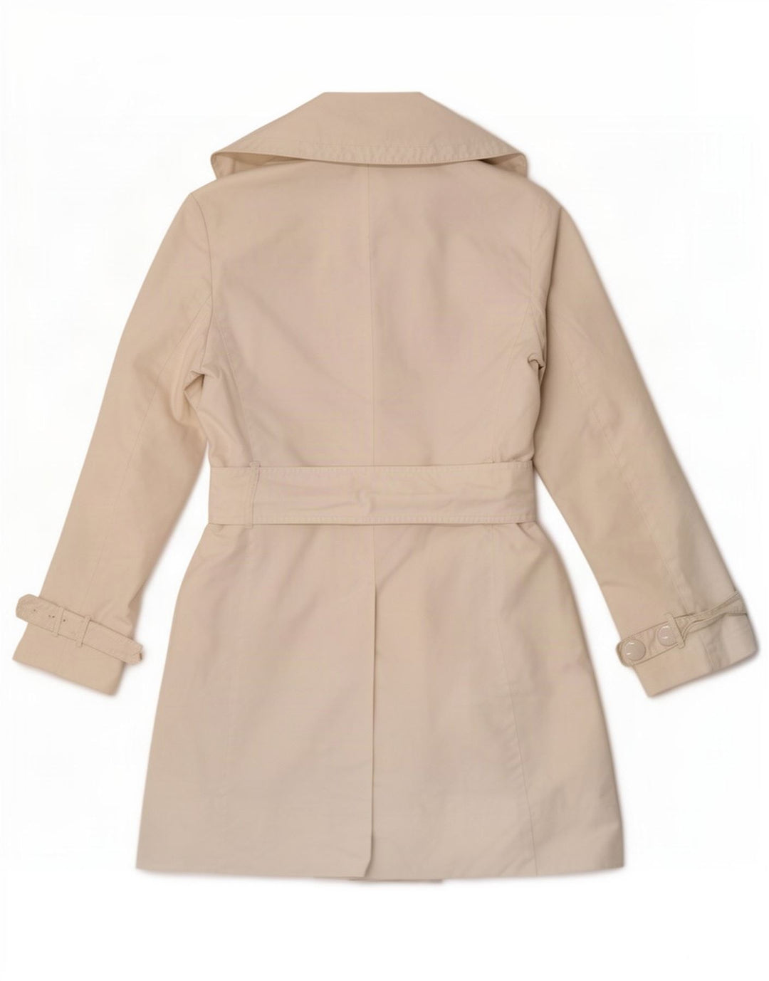 Max & Co. Trench Coat til kvinder UK 12 Medium Off White Polyamid