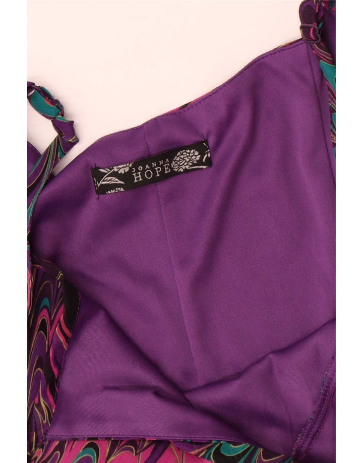 Joanna Hope Kvinders Abstrakt Mønster Slip Dress UK 16 Stor Flerfarvet