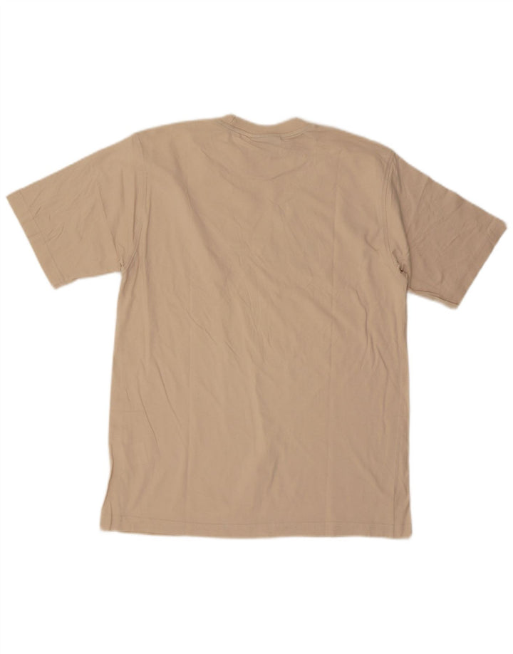 Lotto Herre grafisk T-shirt Top Medium Beige Bomuld