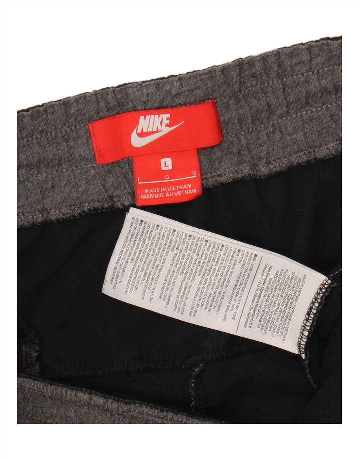 Nike sportsshorts til mænd, store grå flækkede bomuld