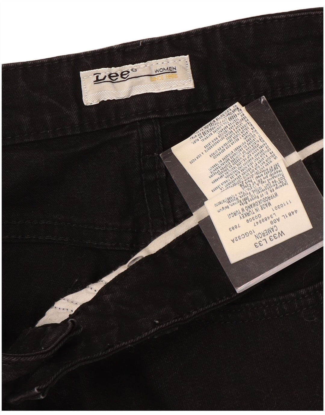 LEE Dame Cameron High Waist Bootcut Jeans W33 L33 Sort