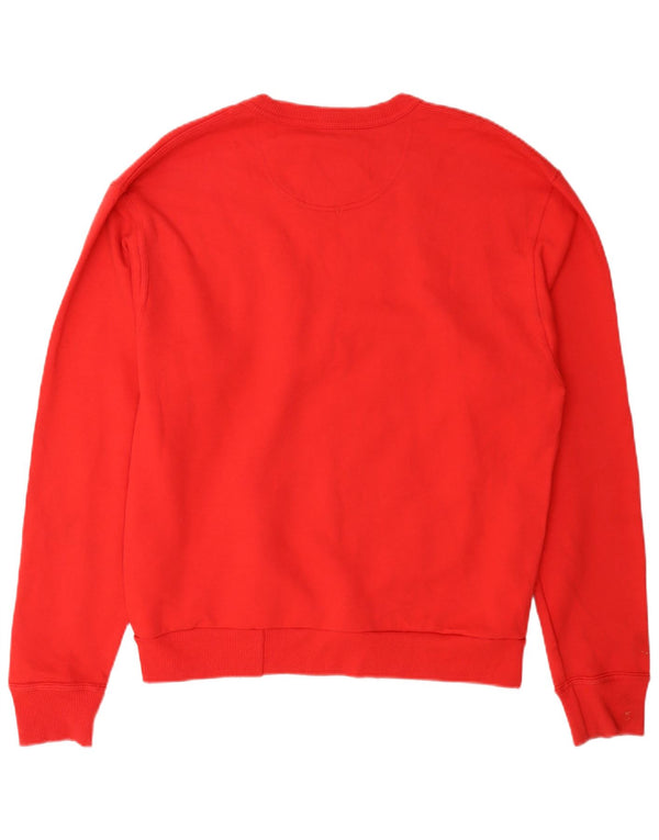 Champion Herre Sweatshirt Jumper Medium Rød Bomuld