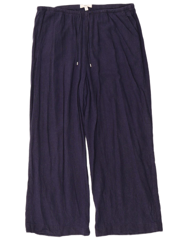 Marks & Spencer Damebukser med høj talje UK 18 XL W40 L29 Marineblå