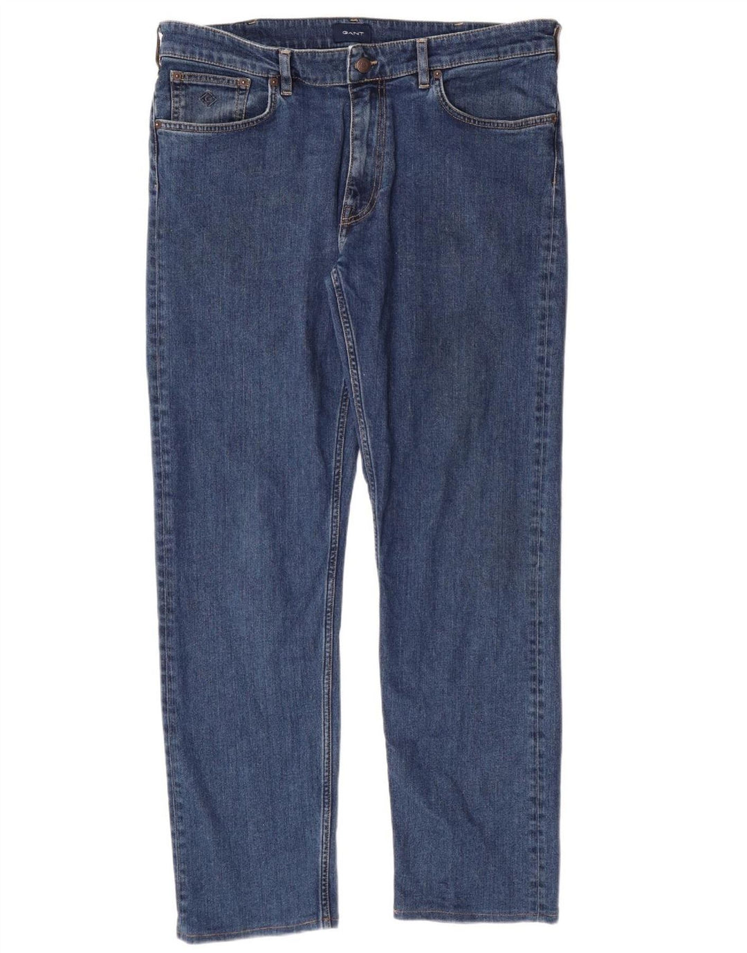 GANT Straight Jeans til mænd W34 L30 Blå Bomuld
