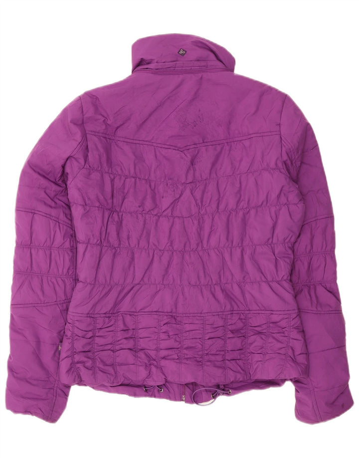 Prana polstret jakke til kvinder UK 16 Stor lilla polyester