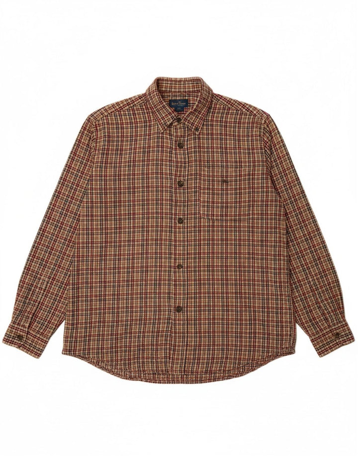 LINCOLN Mens Flannel Shirt XL Multicoloured Check Cotton