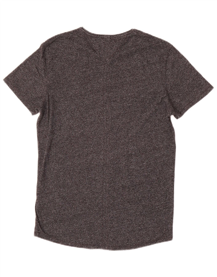 Tommy Hilfiger Herre Slim Fit T-Shirt Top Lille Grå Flecked Bomuld